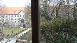 Augsburg Ferienwohnung Kohlergasse : Blick aus dem Wohnzimmer
